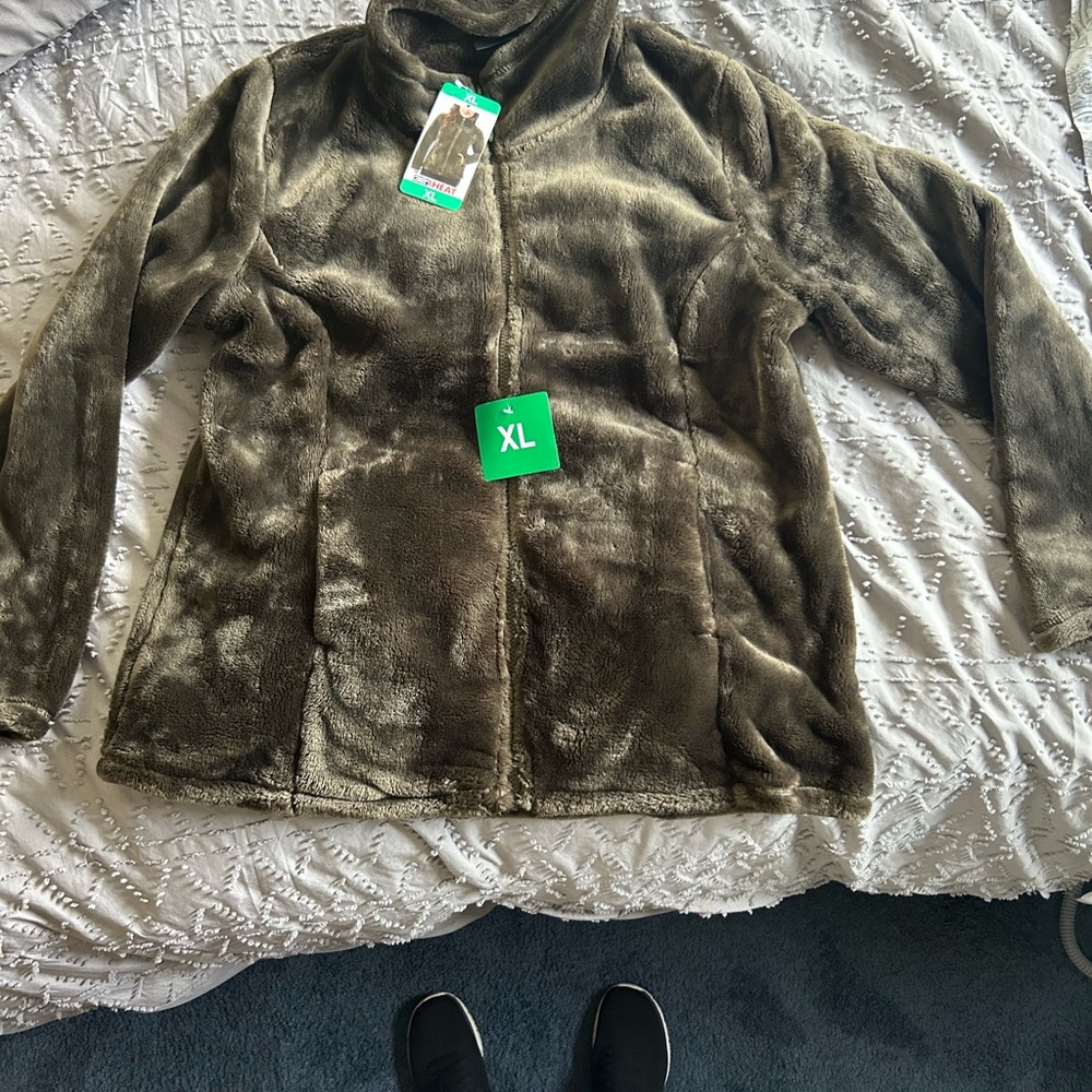 32 Degrees Plush Olive Jacket XL